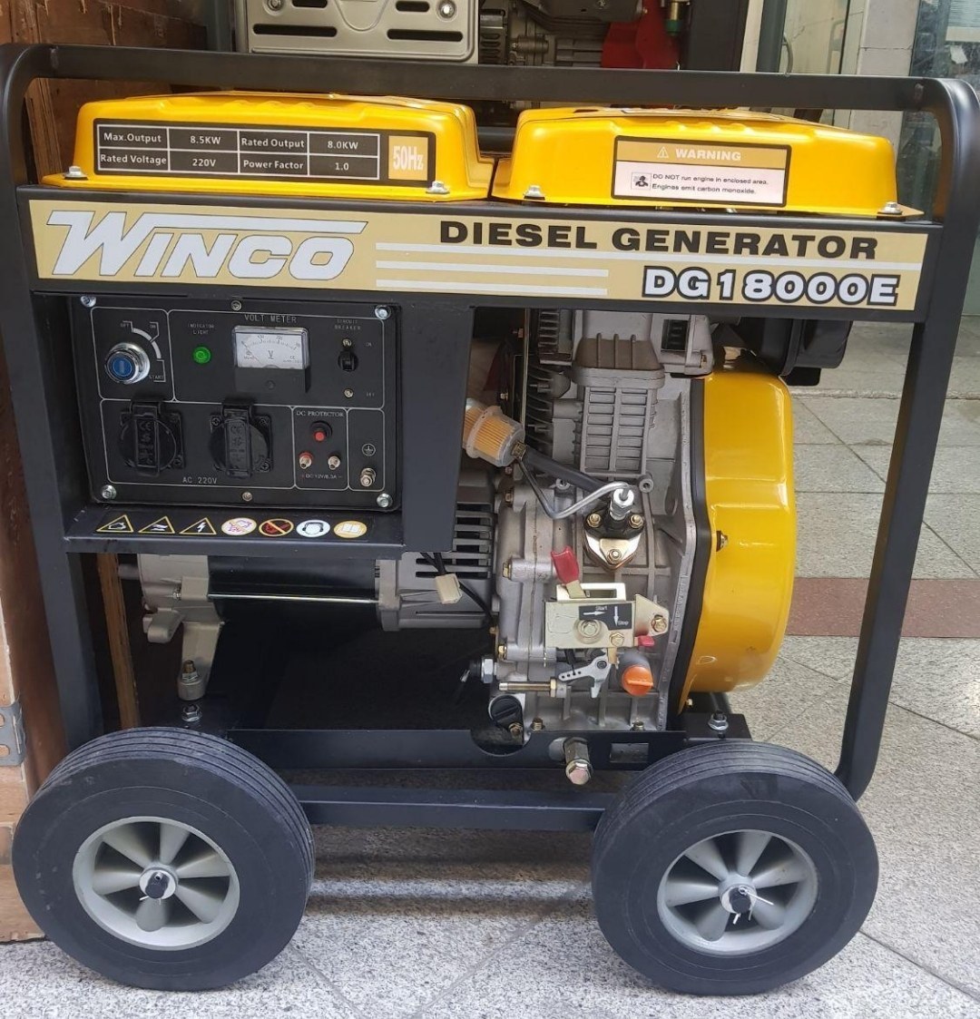 موتور برق دیزلی 8/5کیلو وات وینکو مدل DG15000E ا WINCO